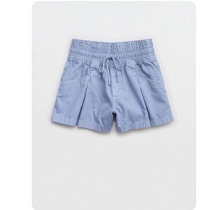 Aerie Boho Shorts in Monaco Blue